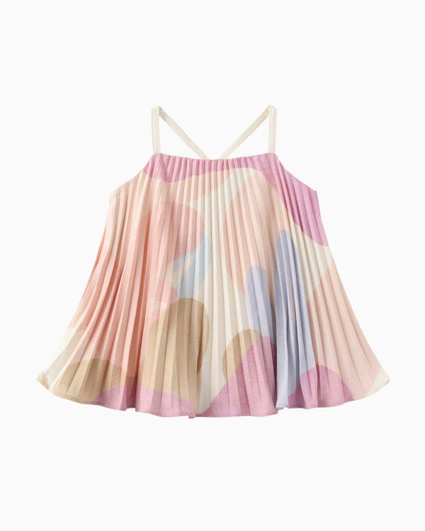 Pre-order: Lucky Reef Mums Pleated Spag Top