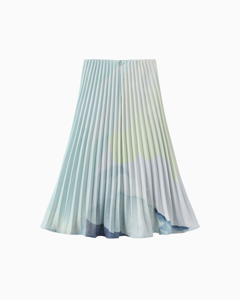 Serene Voyage Women's Pleated Skirt