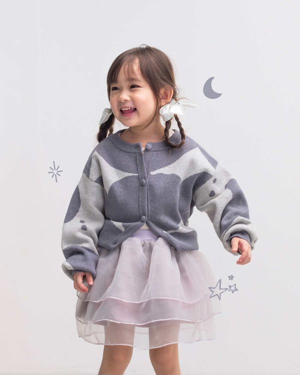 Pre-order: Moon Phase Knitted Cardigan (Kids & Adults)