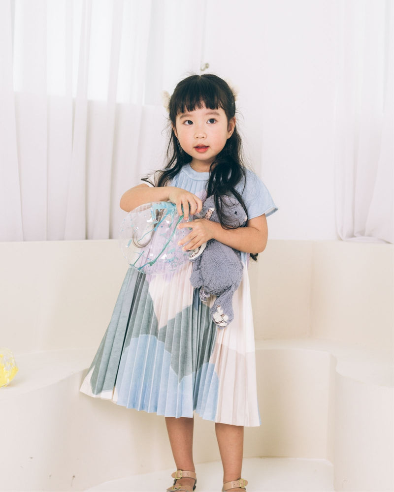 Pre-order: Serenity Peaks Butterfly Pleated Dress