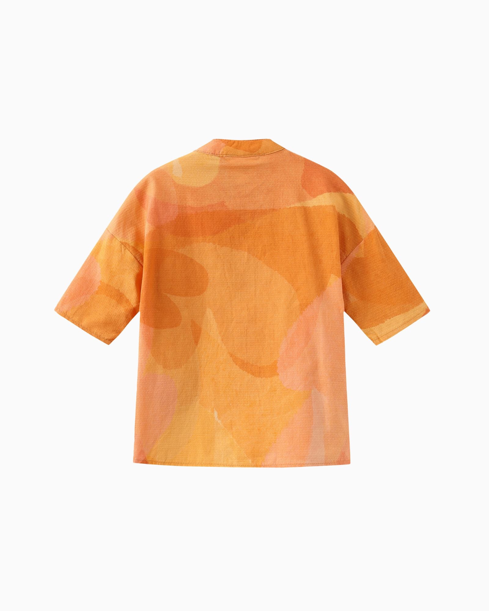 Golden Blossom Kids Collar Shirt