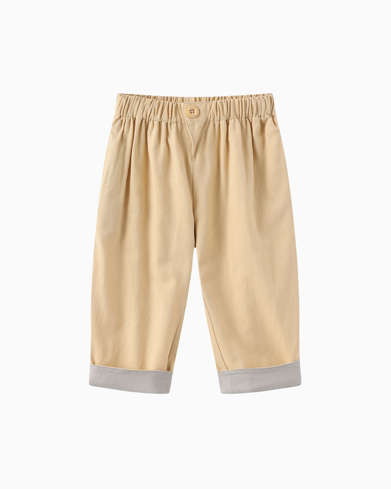 Folded Hem Pants - Butter