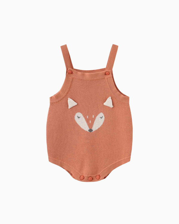 Pre-order: Fox Knitted Baby Romper