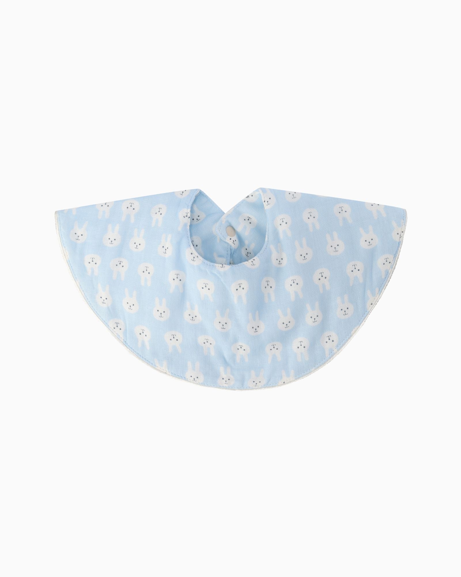 Blue Bunny Gauze Baby Bib