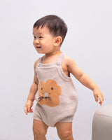 Pre-order: Lion Knitted Baby Romper