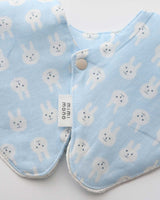 Blue Bunny Gauze Baby Bib