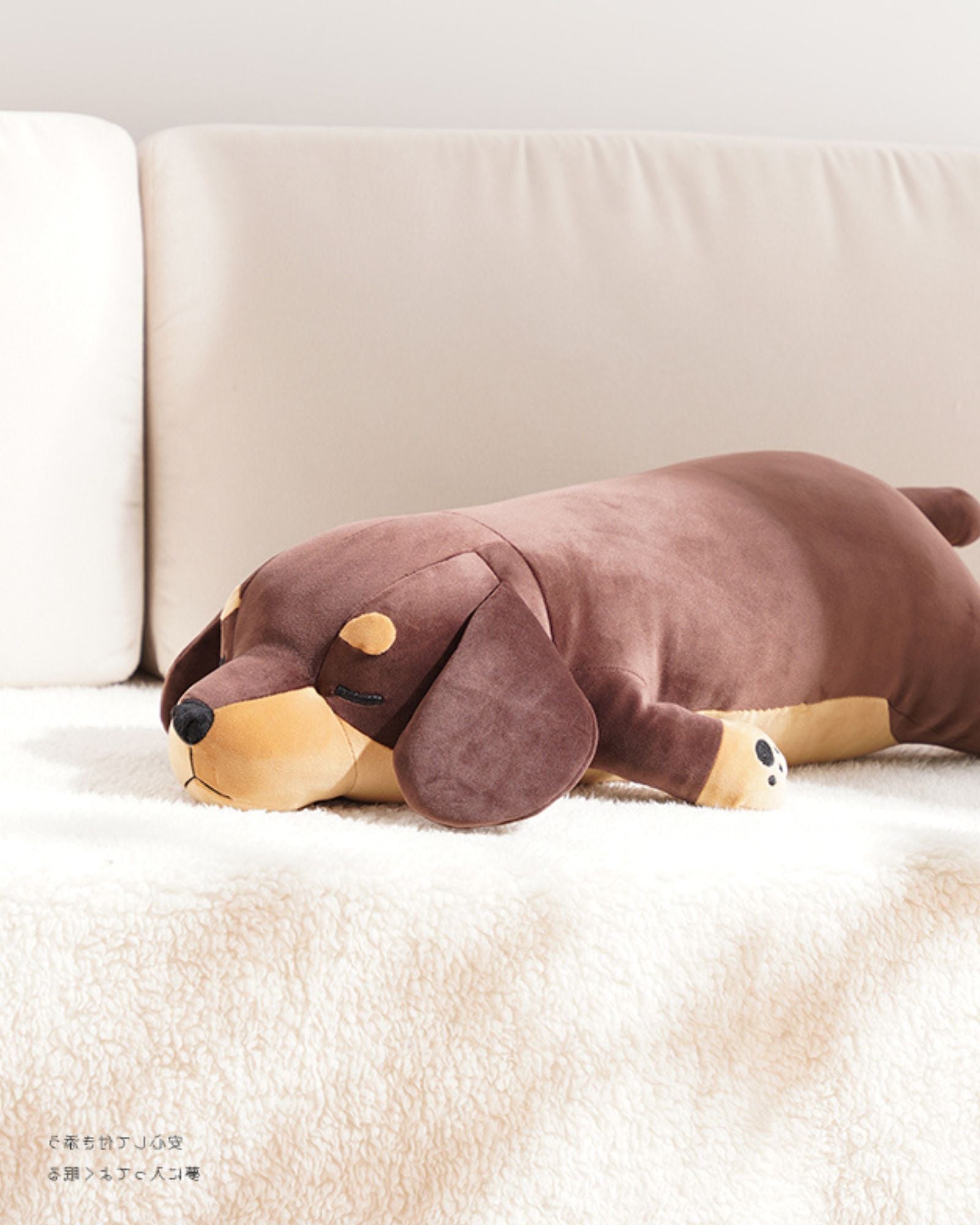 Liv Heart Dachshund Chocolate Pillow