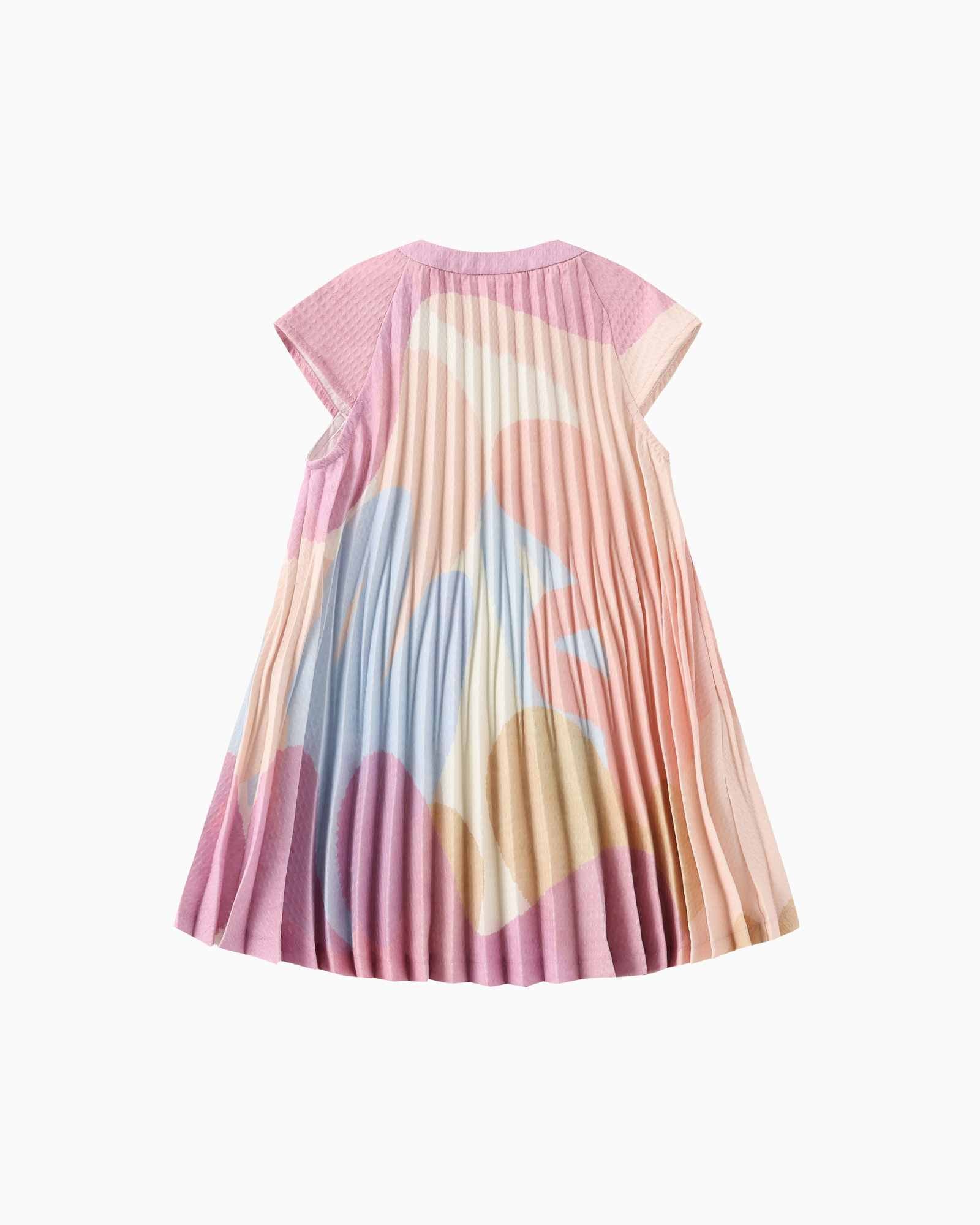 Lucky Reef Butterfly Pleated Dress