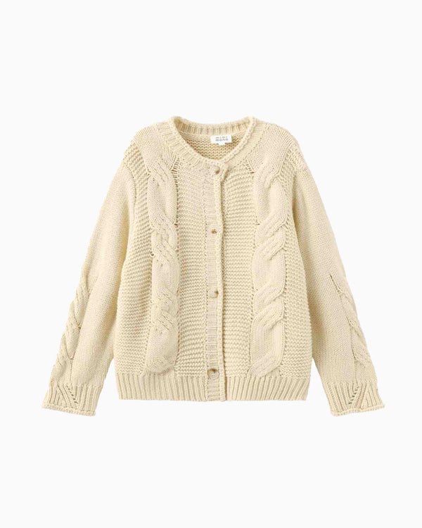 Pre-order: Cream Knitted Cardigan