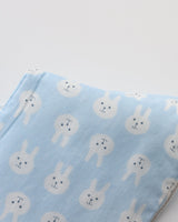 Blue Bunny Gauze Baby Bib