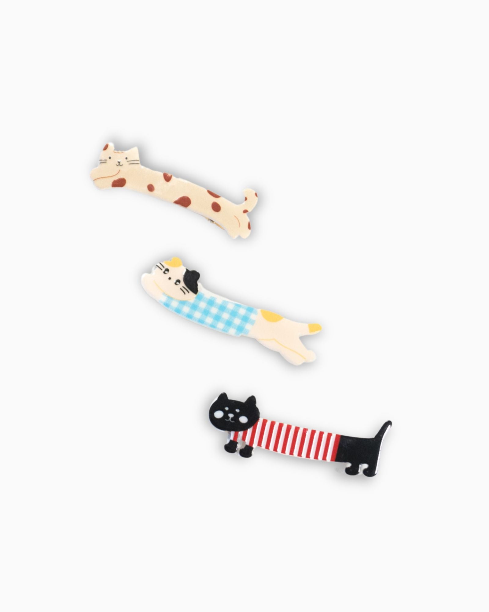 Trio Kitty Hair Clips