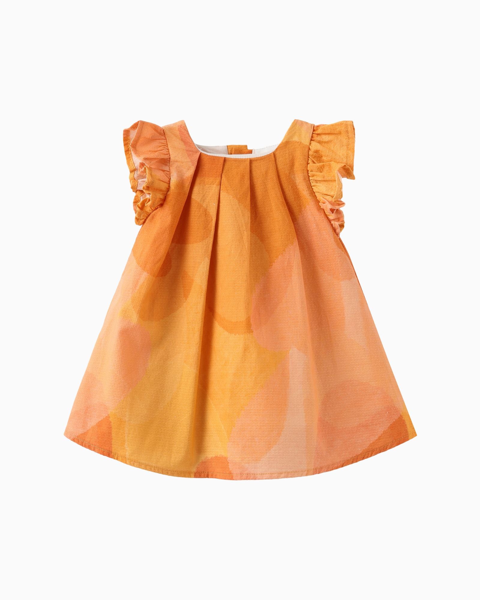 Golden Blossom Butterfly Baby Dress