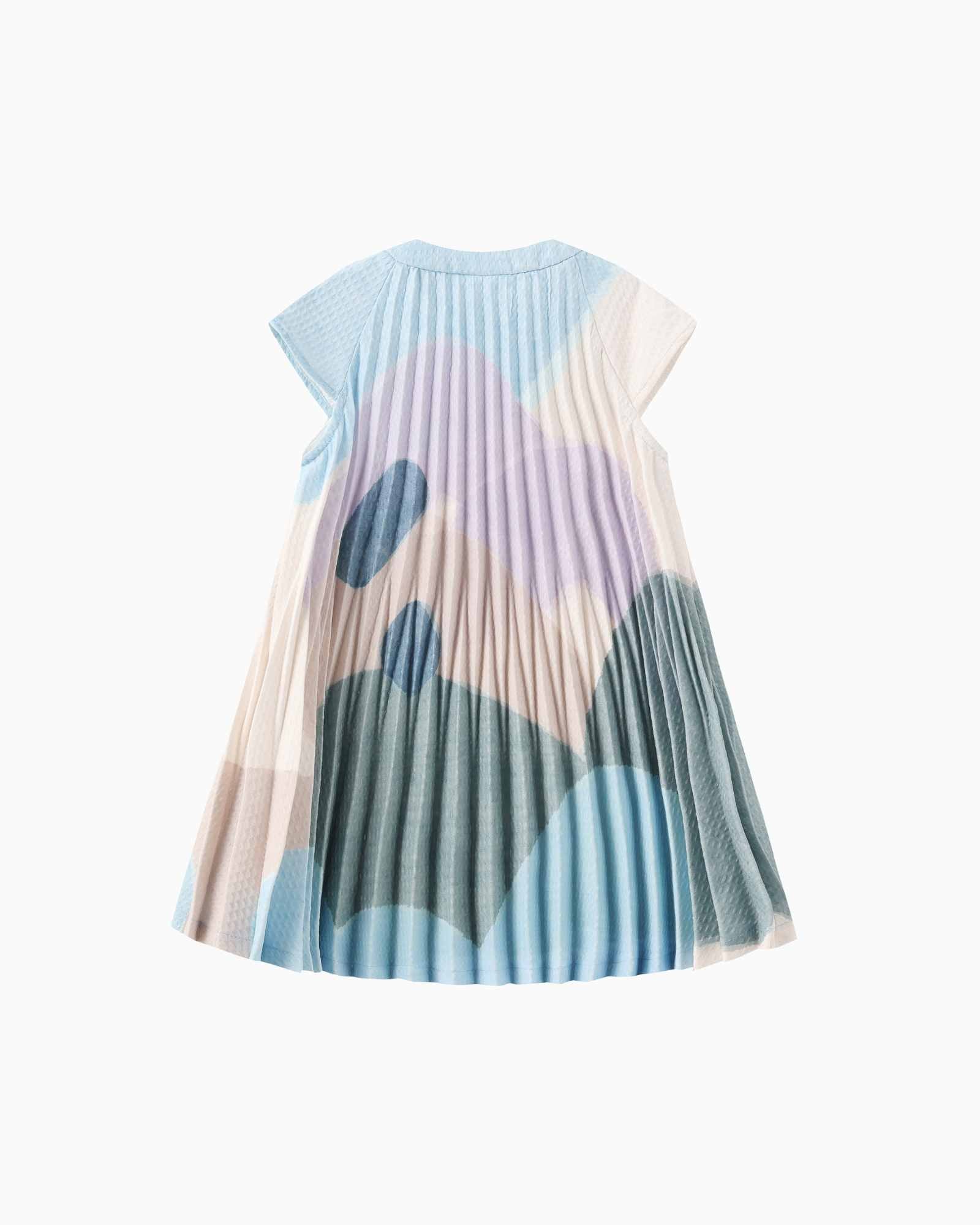 Serenity Peaks Butterfly Pleated Dress