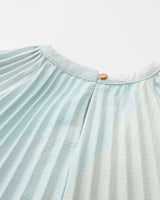 Serene Voyage Butterfly Pleated Dress