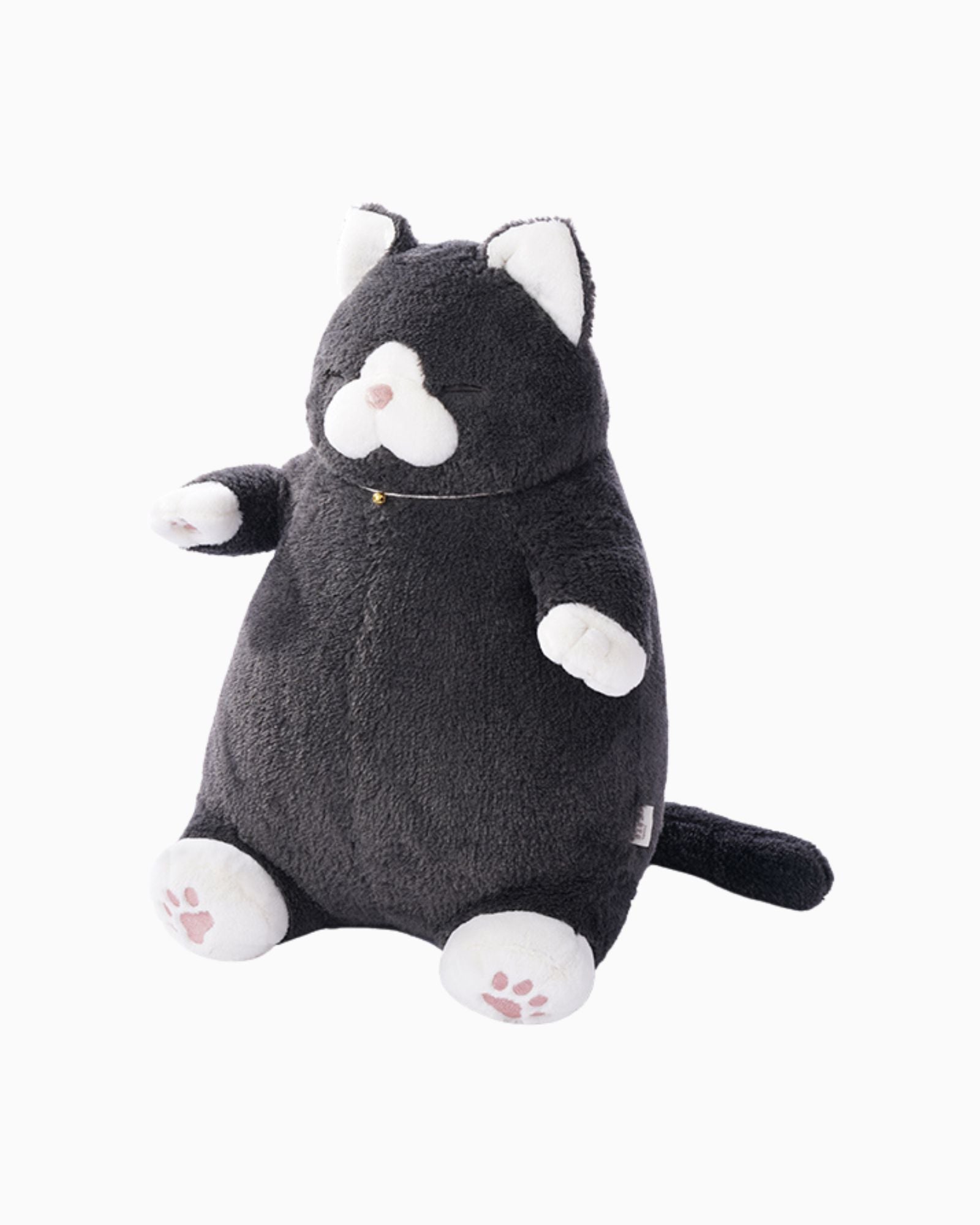 Liv Heart Gluttonous Cat Cushion - Black