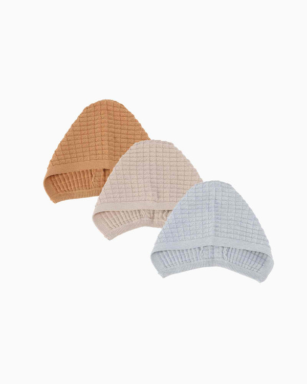 Pre-order: Knitted Waffle Baby Bonnet