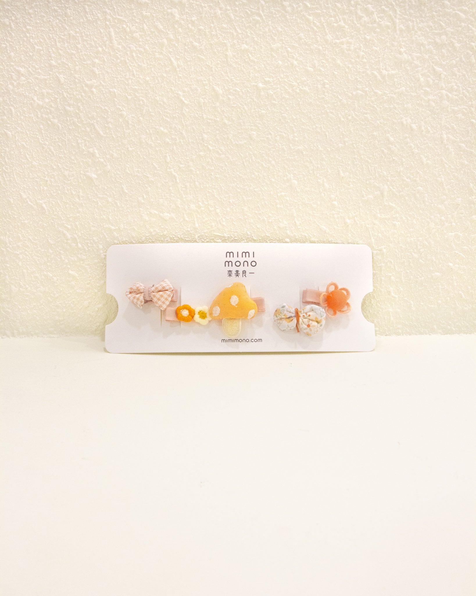 Orange Mushroom Hair Pins